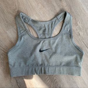Gray Nike Dri-Fit Sports Bra